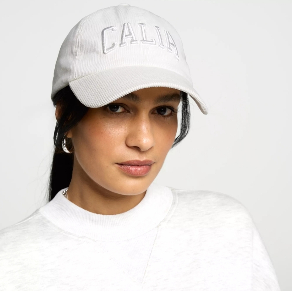Calia Corduroy Baseball Cap In Cloud Cover